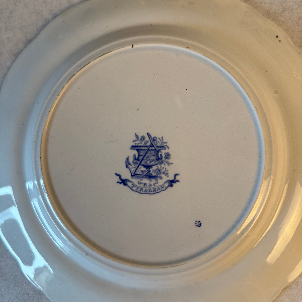 
                  
                    Antique Blue Transferware Plate
                  
                