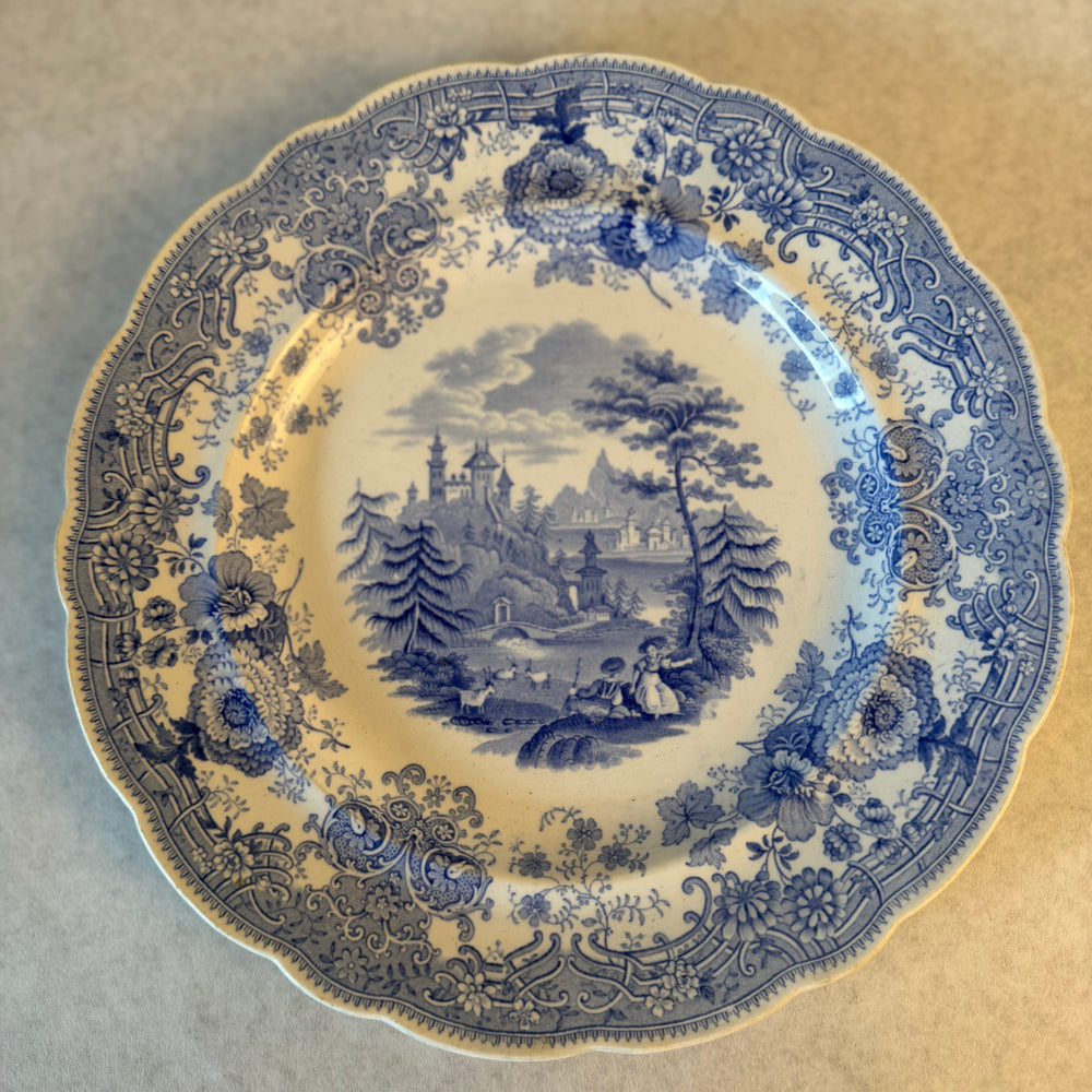 
                  
                    Antique Blue Transferware Plate
                  
                