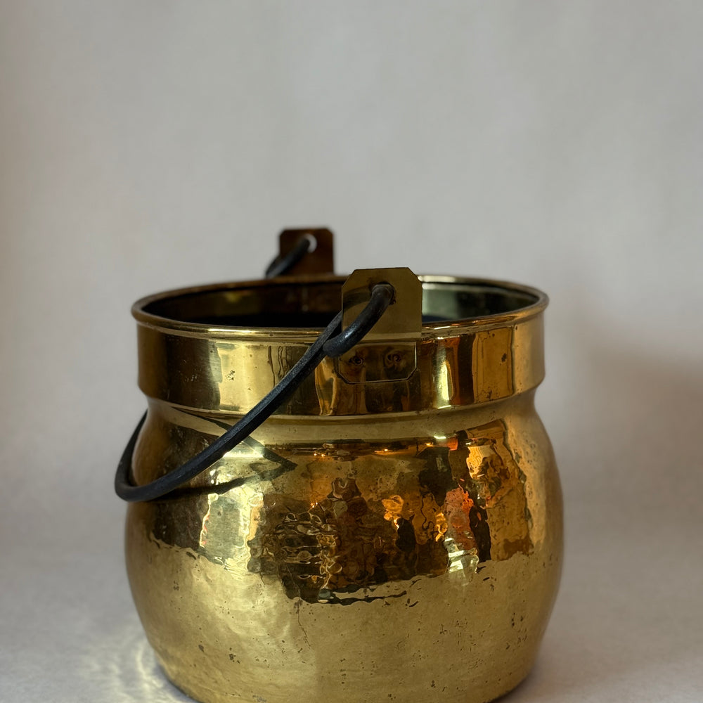 
                  
                    Antique French Hammered Brass Jardiniere or pot
                  
                
