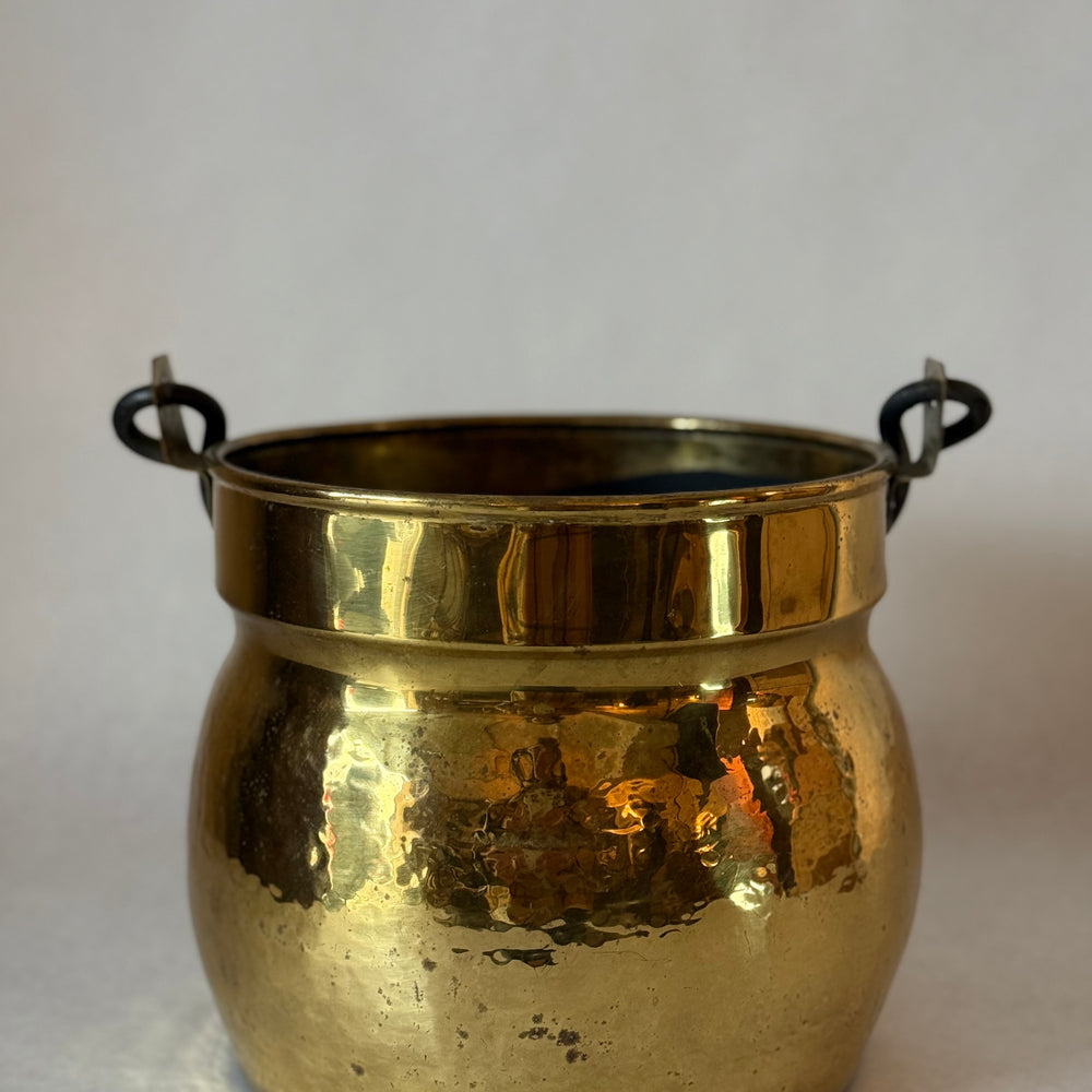 
                  
                    Antique French Hammered Brass Jardiniere or pot
                  
                