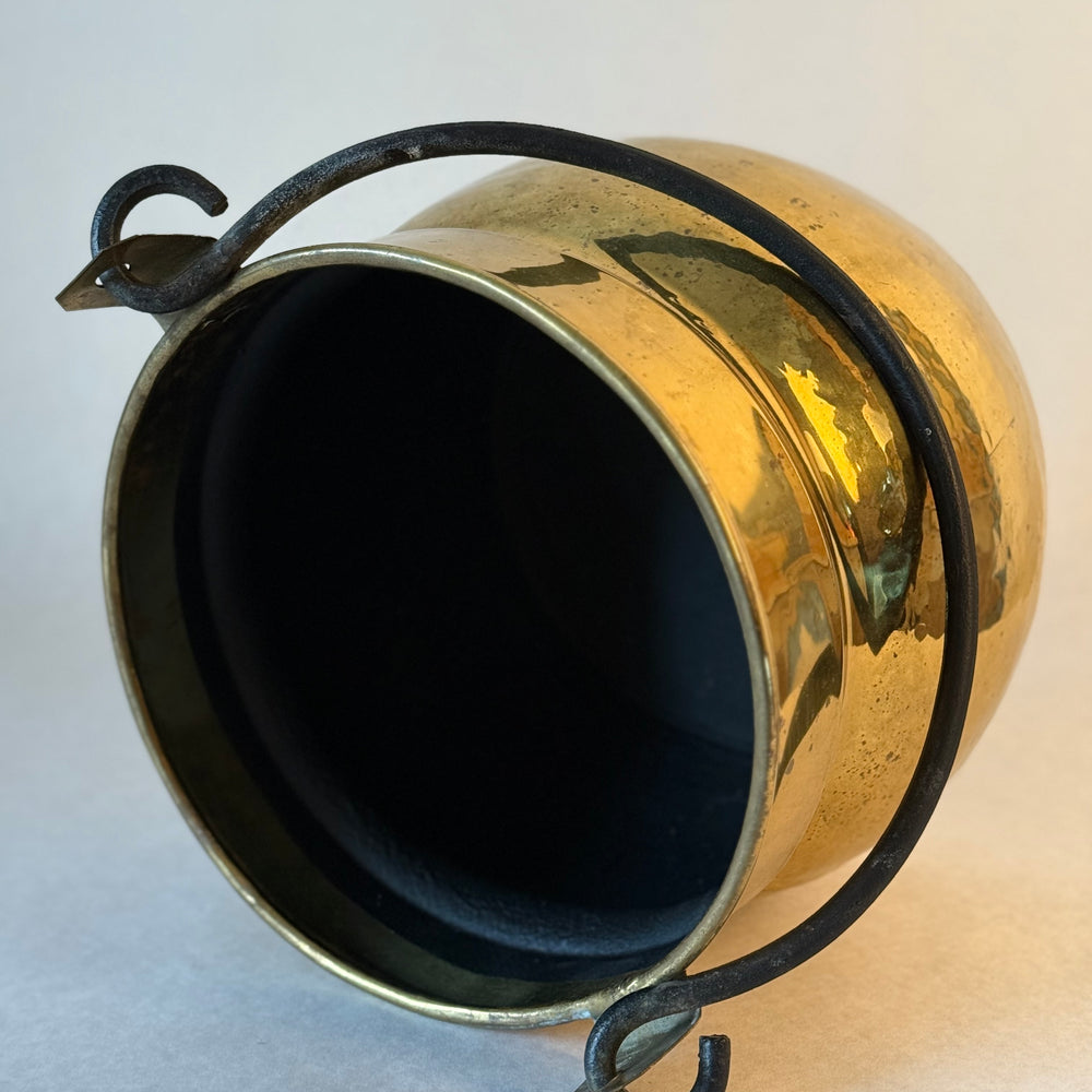 
                  
                    Antique French Hammered Brass Jardiniere or pot
                  
                