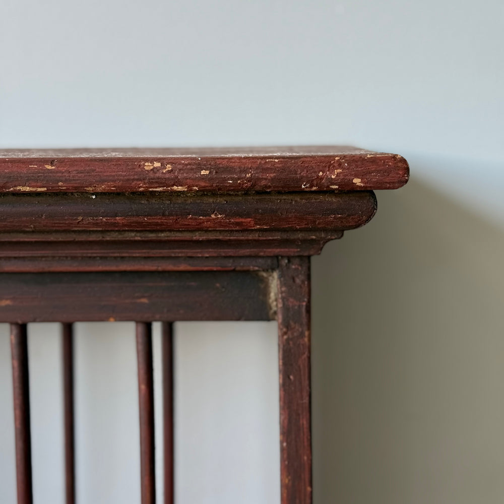 
                  
                    Great Antique Wall Plate Rack in Original Red Wash
                  
                