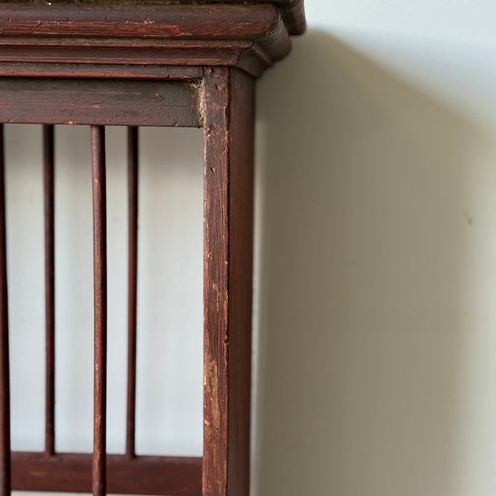 
                  
                    Great Antique Wall Plate Rack in Original Red Wash
                  
                