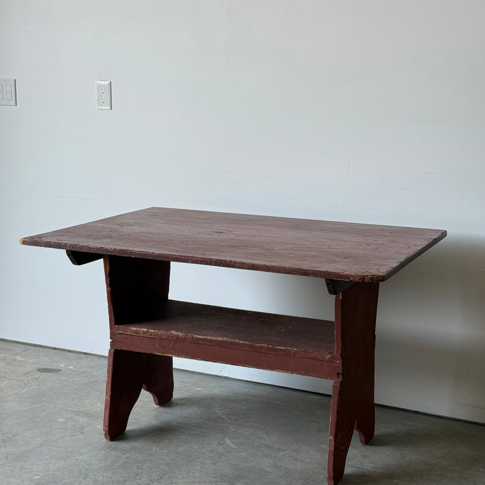 
                  
                    Nice Antique Primitive Red Wash Hutch Table
                  
                
