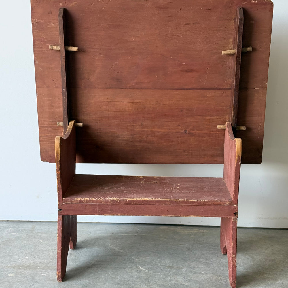
                  
                    Nice Antique Primitive Red Wash Hutch Table
                  
                