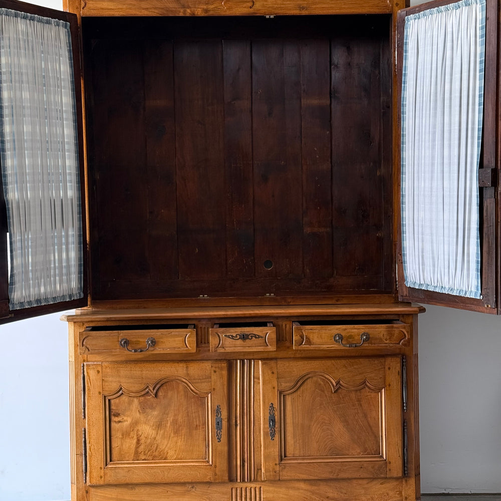 
                  
                    Louis XV Provincial Walnut Bibliotheque, France 18th C.
                  
                
