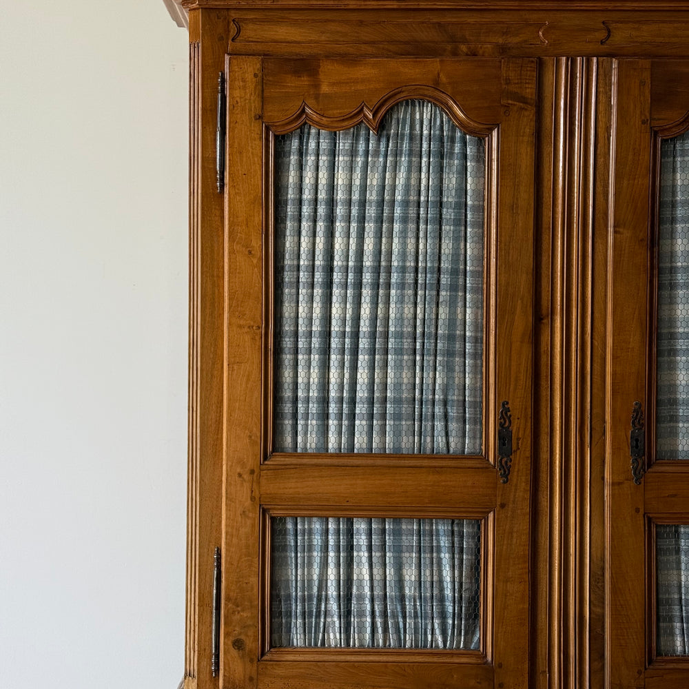 
                  
                    Louis XV Provincial Walnut Bibliotheque, France 18th C.
                  
                
