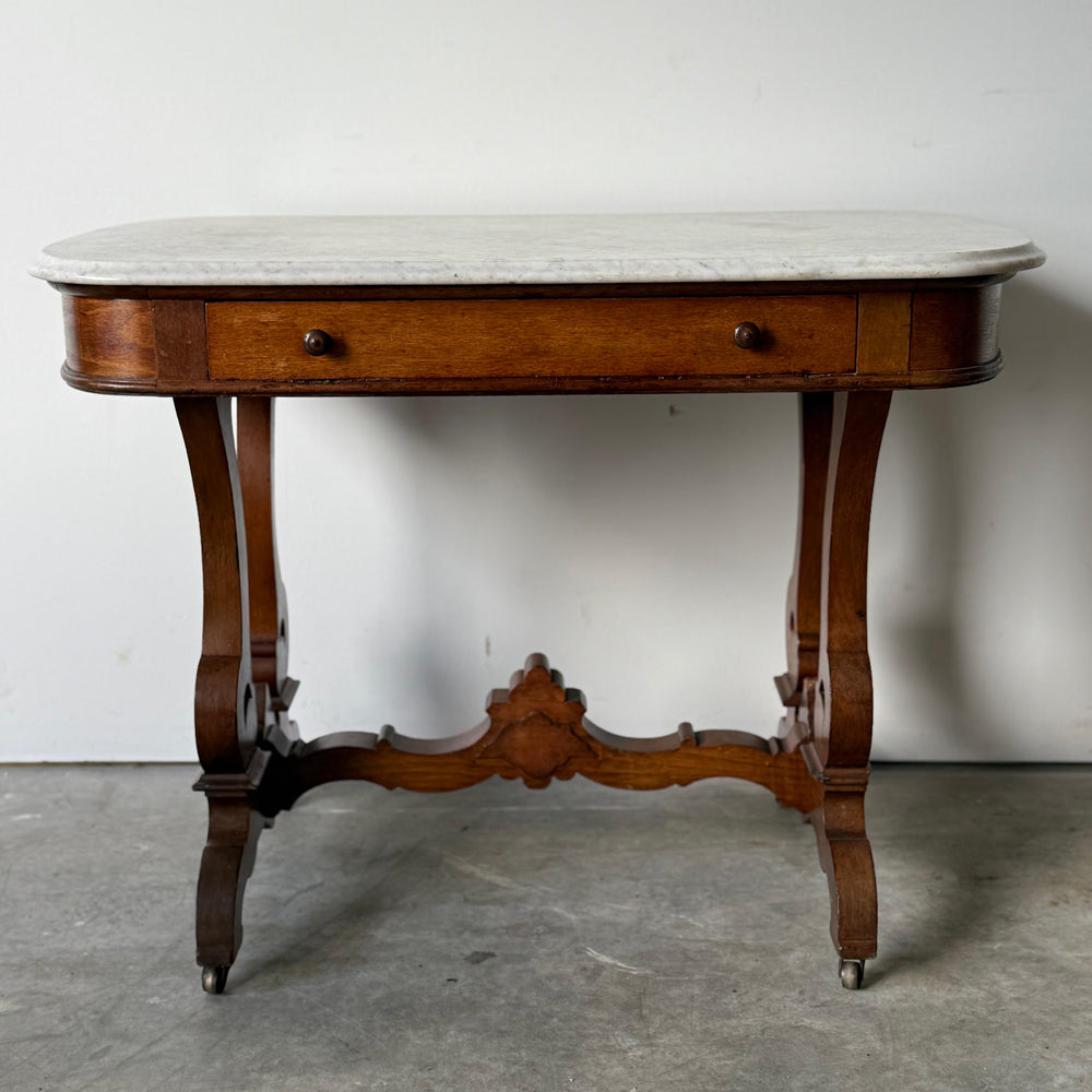 
                  
                    Antique Victorian  Marble Top Parlor Table
                  
                