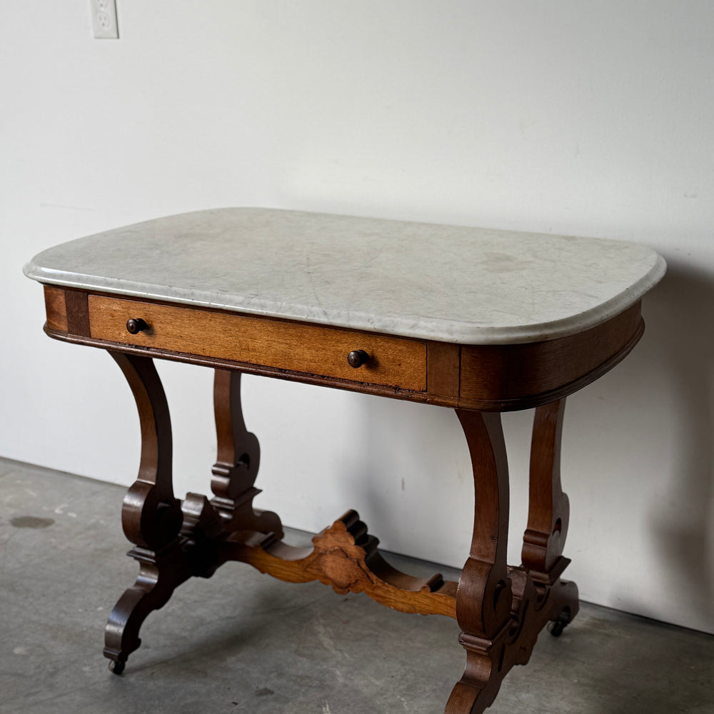 
                  
                    Antique Victorian  Marble Top Parlor Table
                  
                