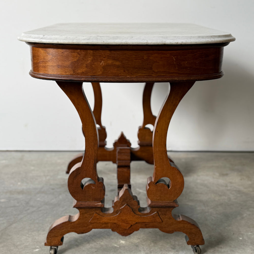 
                  
                    Antique Victorian  Marble Top Parlor Table
                  
                