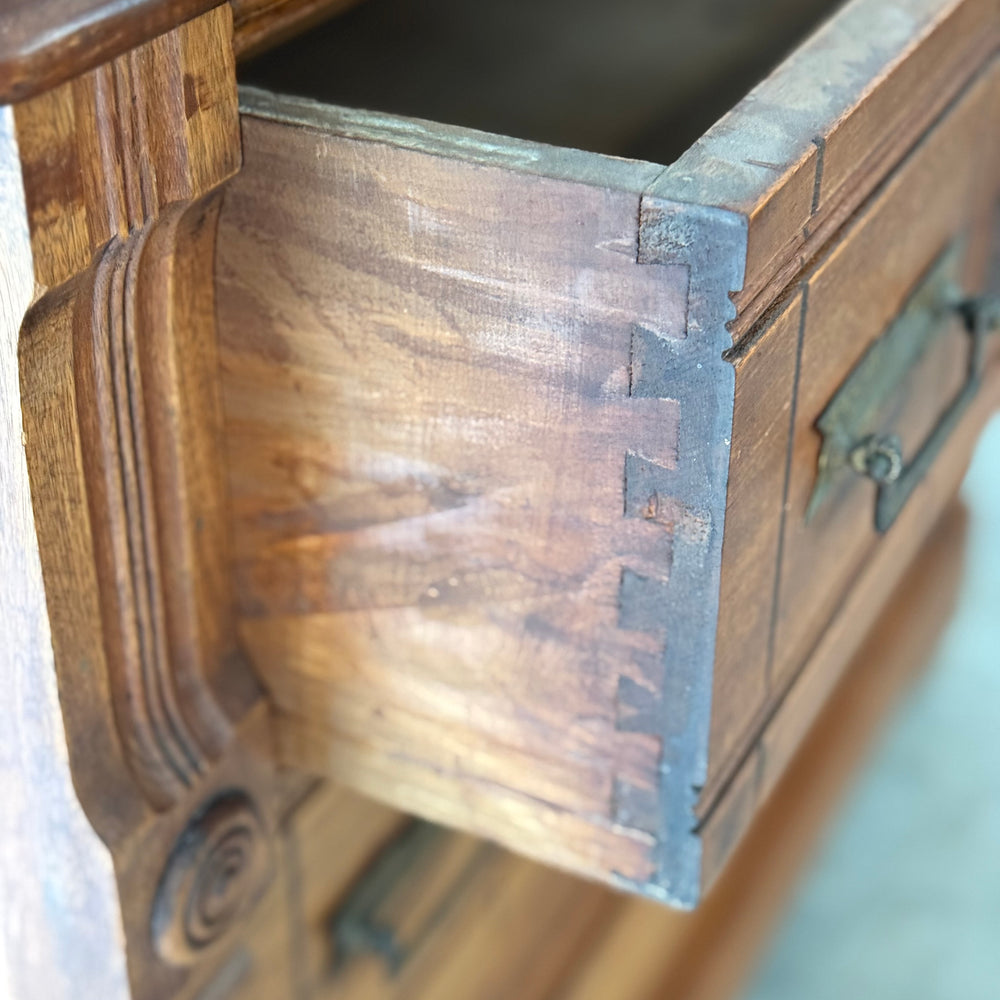 
                  
                    Antique Victorian Eastlake Flame Walnut Display Cabinet
                  
                
