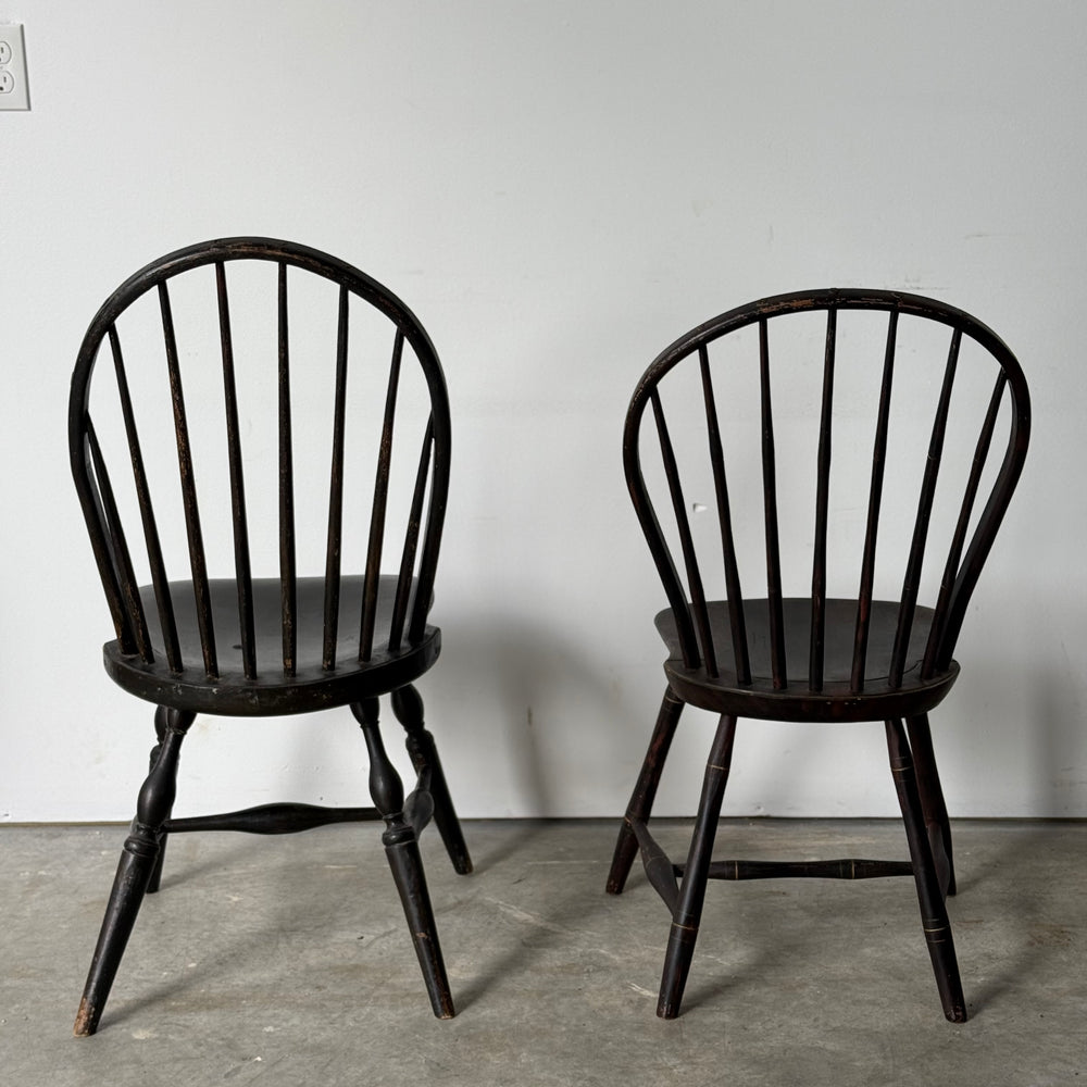 
                  
                    Two Antique Bow Back Windsor Side Chairs
                  
                