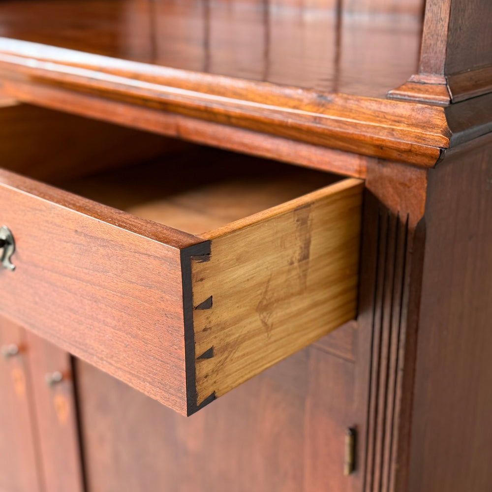 
                  
                    Vintage Walnut Set-Back Cupboard
                  
                