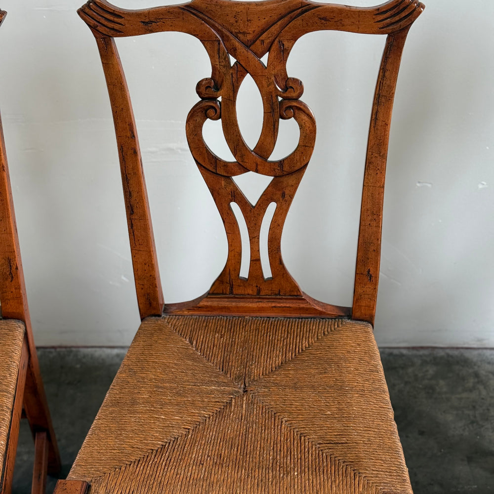 
                  
                    Beautiful Vintage Carved Dining Chairs Set of 4
                  
                