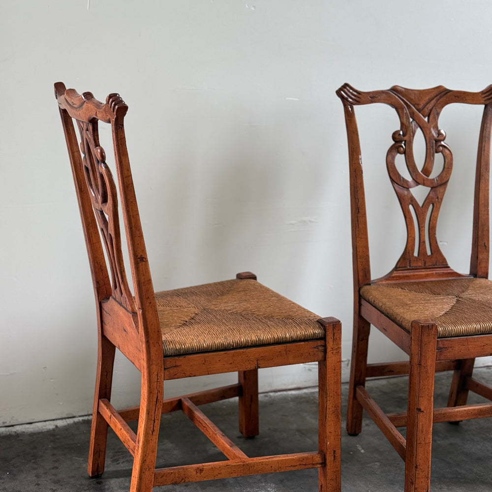 
                  
                    Beautiful Vintage Carved Dining Chairs Set of 4
                  
                