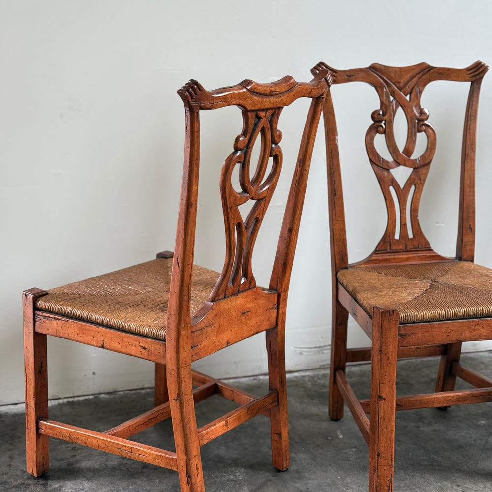 
                  
                    Beautiful Vintage Carved Dining Chairs Set of 4
                  
                
