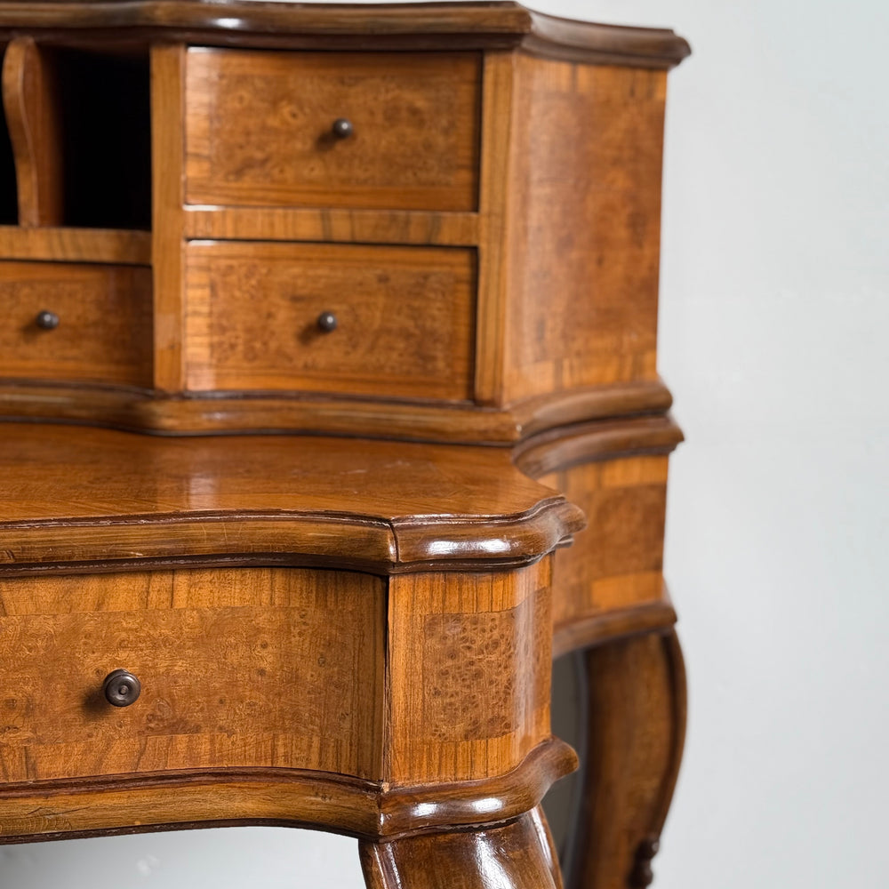 
                  
                    Louis XV Style Bonheur du Jour Serpentine Desk
                  
                