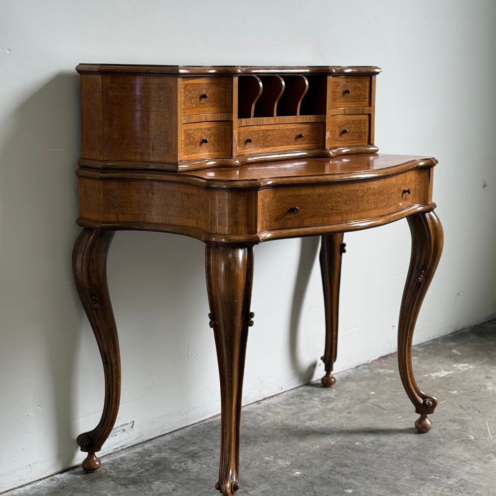 Louis XV Style Bonheur du Jour Serpentine Desk