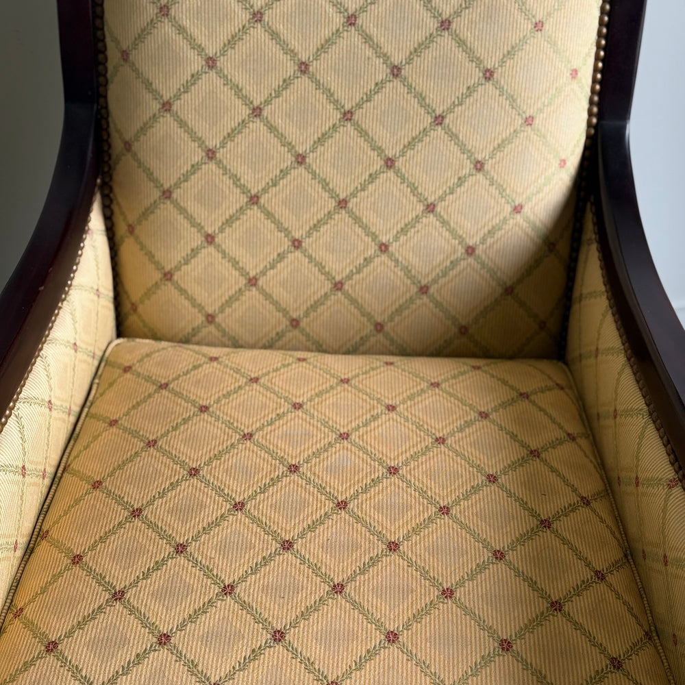 
                  
                    Pair of Kravet French Empire Style Chairs.
                  
                