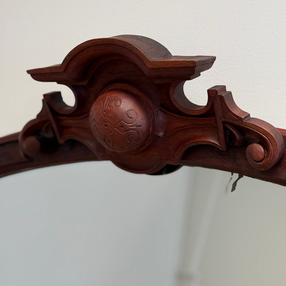 Antique Over Mantle or Wall Mirror. Boston 19th C.