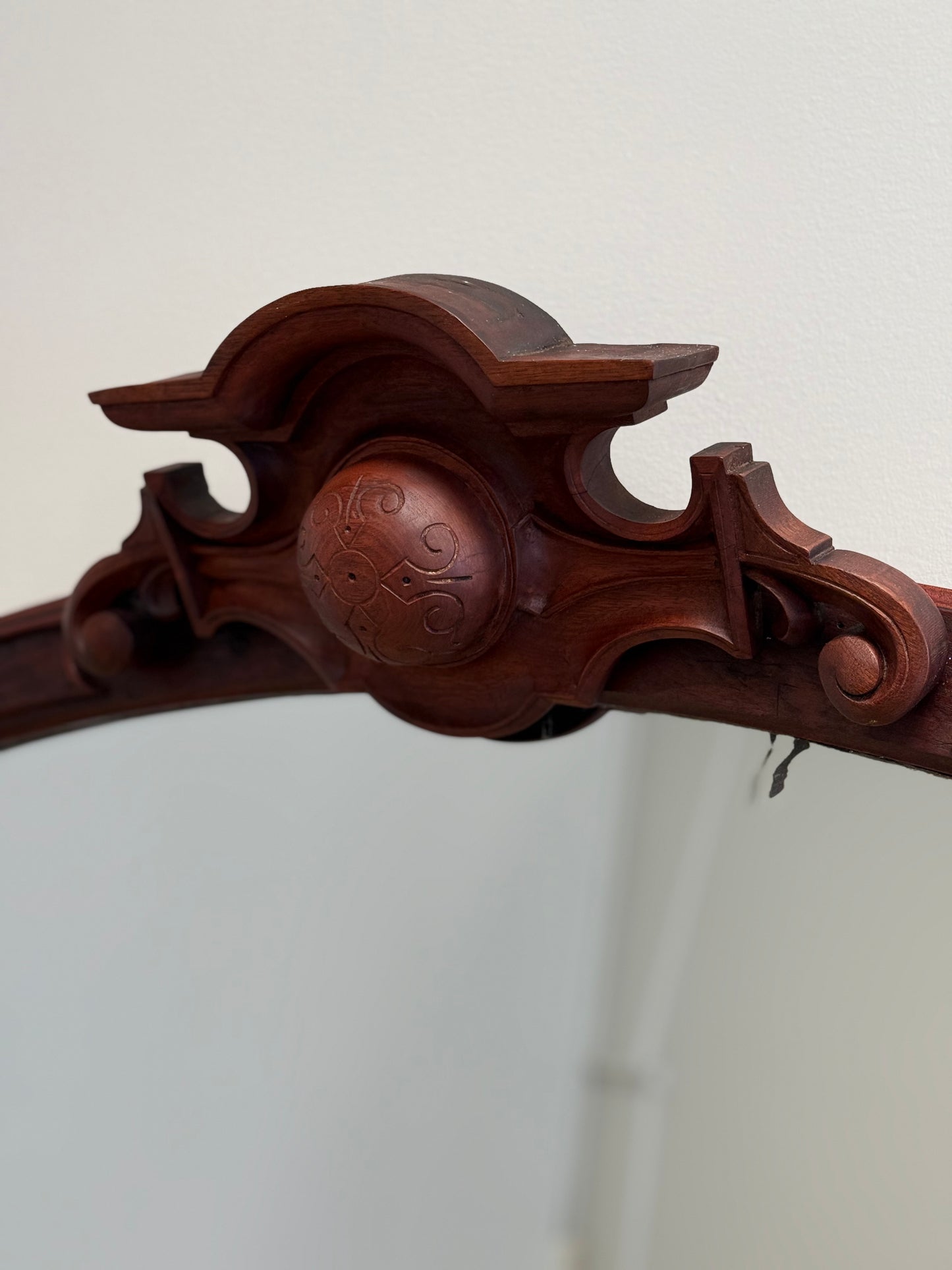 Antique Over Mantle or Wall Mirror. Boston 19th C.