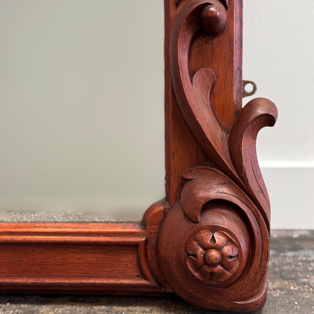 
                  
                    Antique Over Mantle or Wall Mirror. Boston 19th C.
                  
                