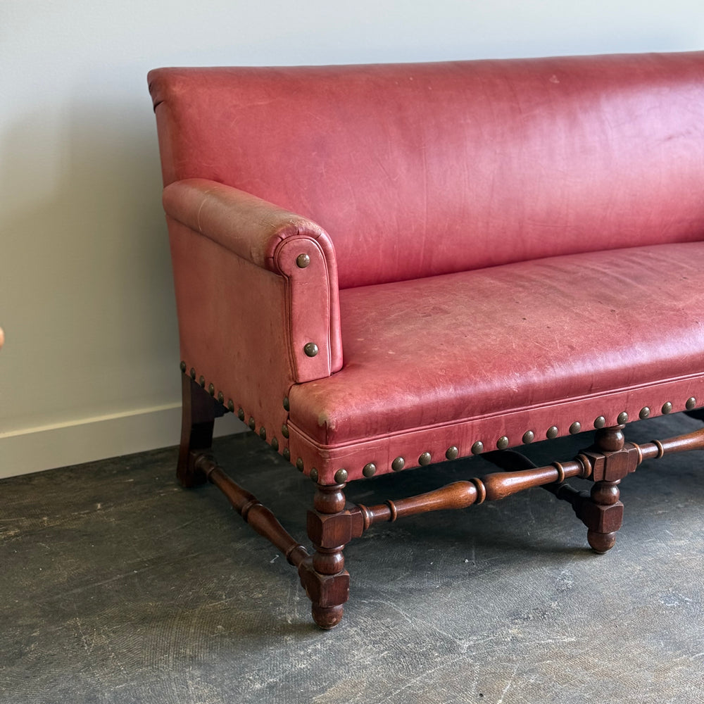 
                  
                    Antique Leather Sofa. England C.1900
                  
                