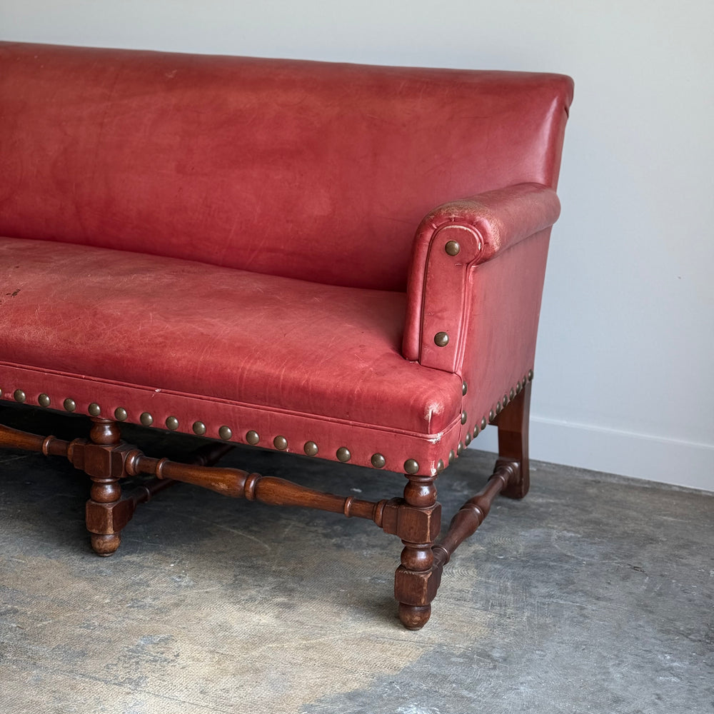 
                  
                    Antique Leather Sofa. England C.1900
                  
                