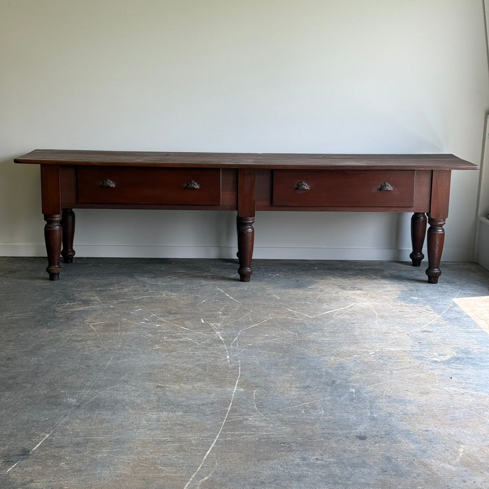 Large Antique Country Store Table