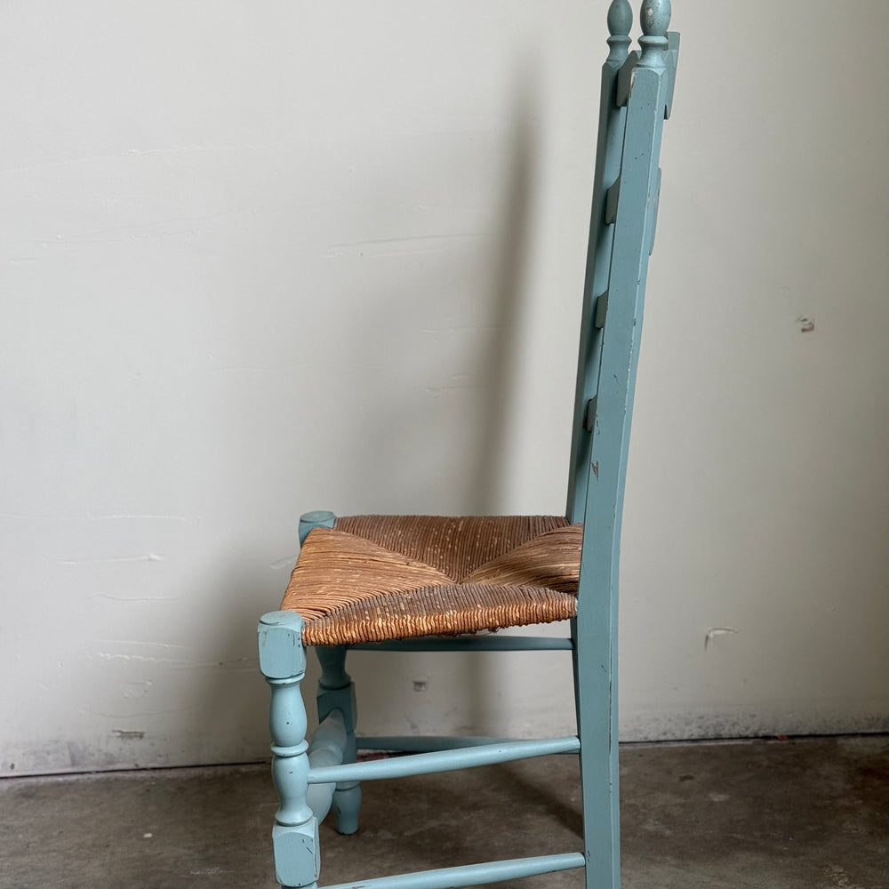 
                  
                    Vintage French Provincial Dining Chairs, French Blue, Set of Six
                  
                