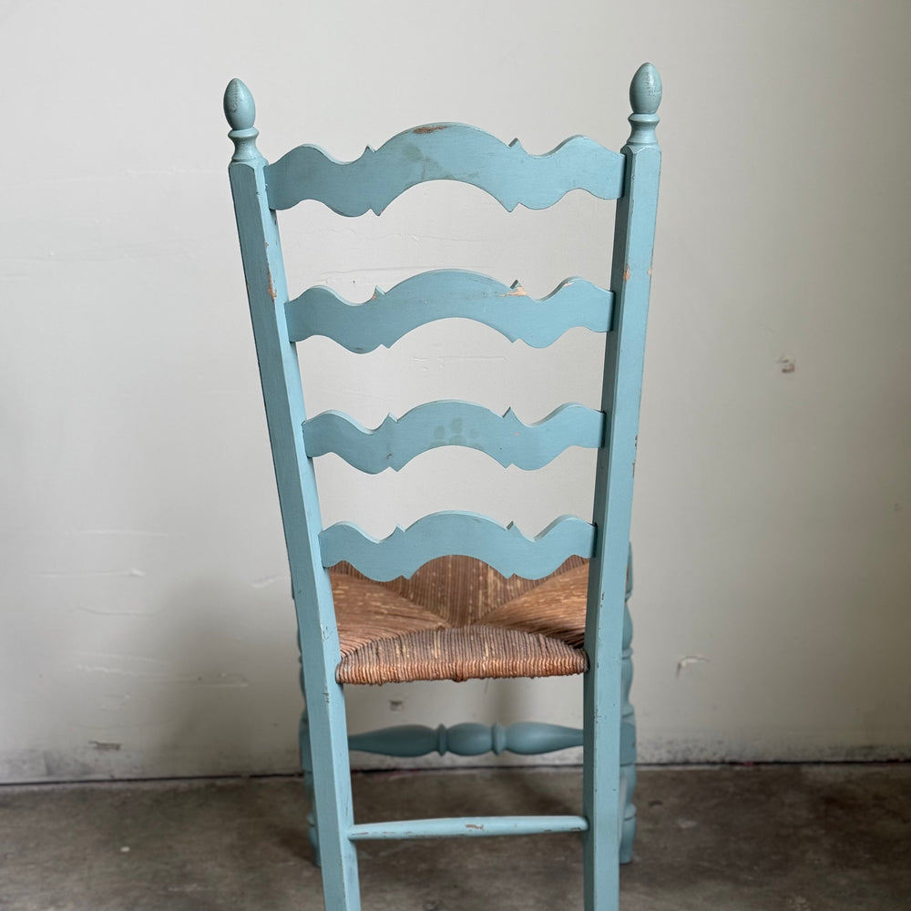 
                  
                    Vintage French Provincial Dining Chairs, French Blue, Set of Six
                  
                