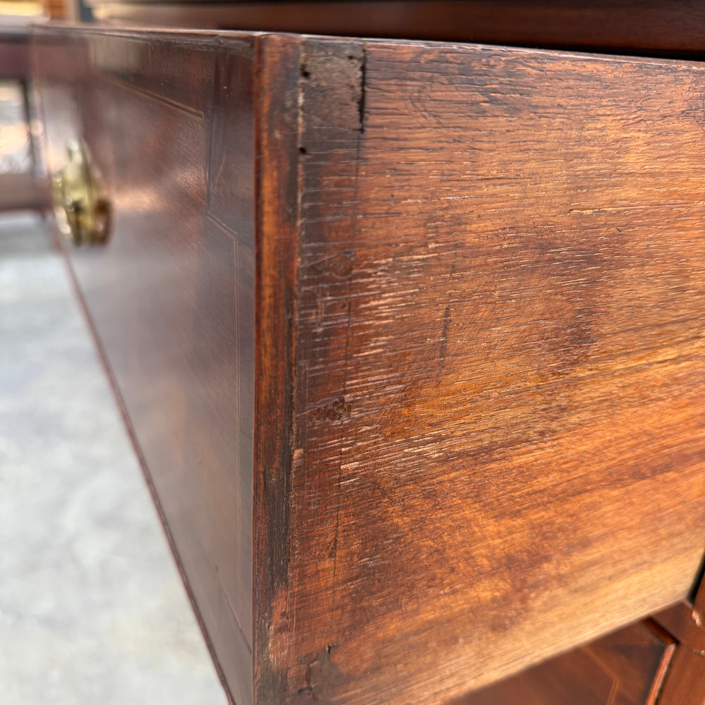 
                  
                    Antique English Mahogany Breakfront Bookcase. 19th C.
                  
                