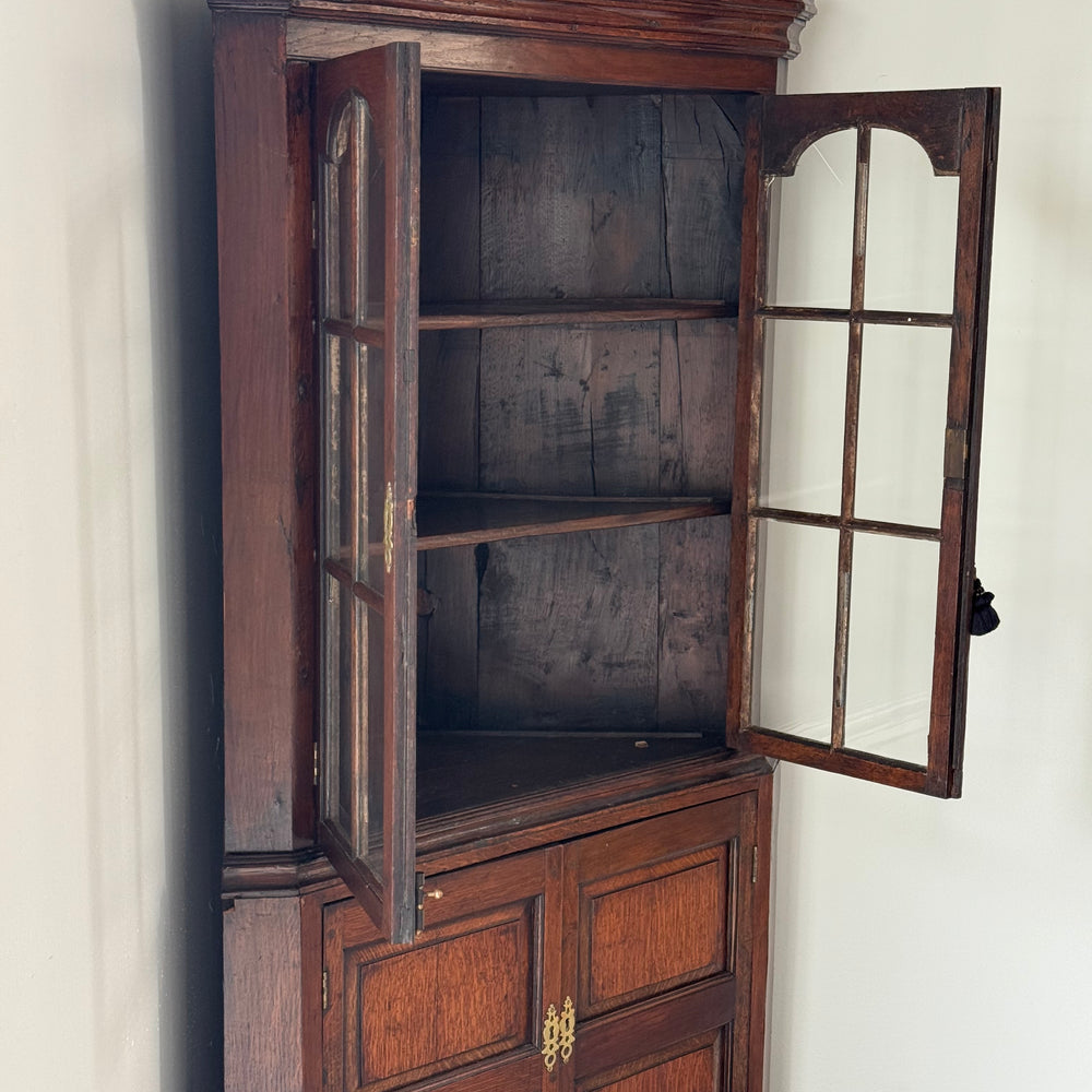 
                  
                    George III Oak Corner Cupboard
                  
                