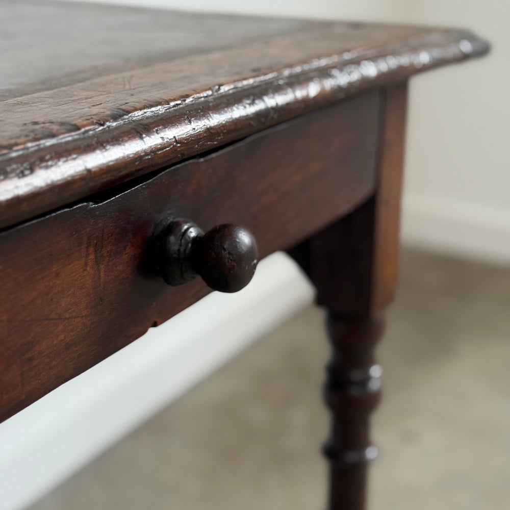 
                  
                    Antique French Baroque Walnut & Cherry Side Table
                  
                