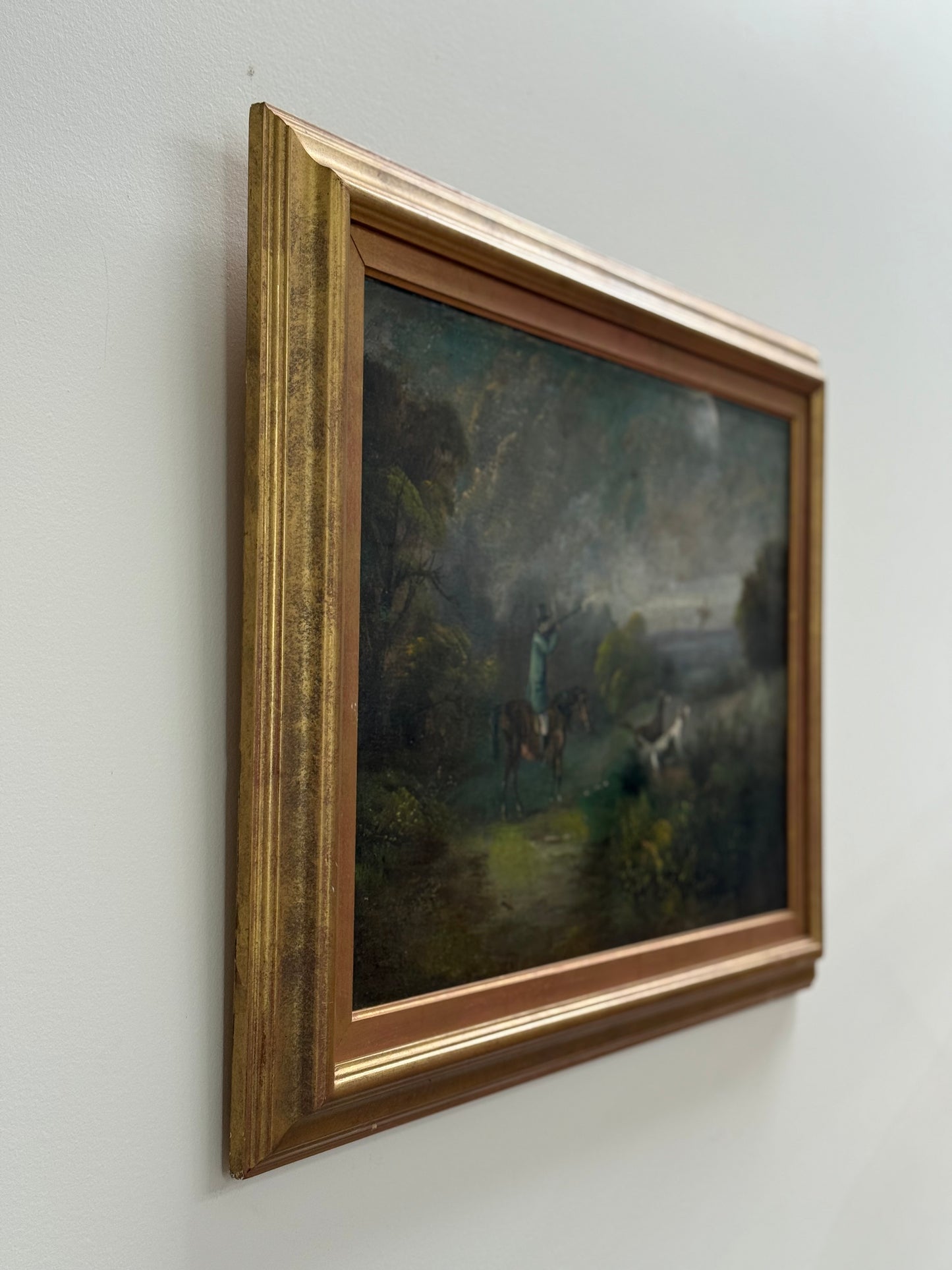 Robin San, Portrait of a horse in Landscape 30" x 34"