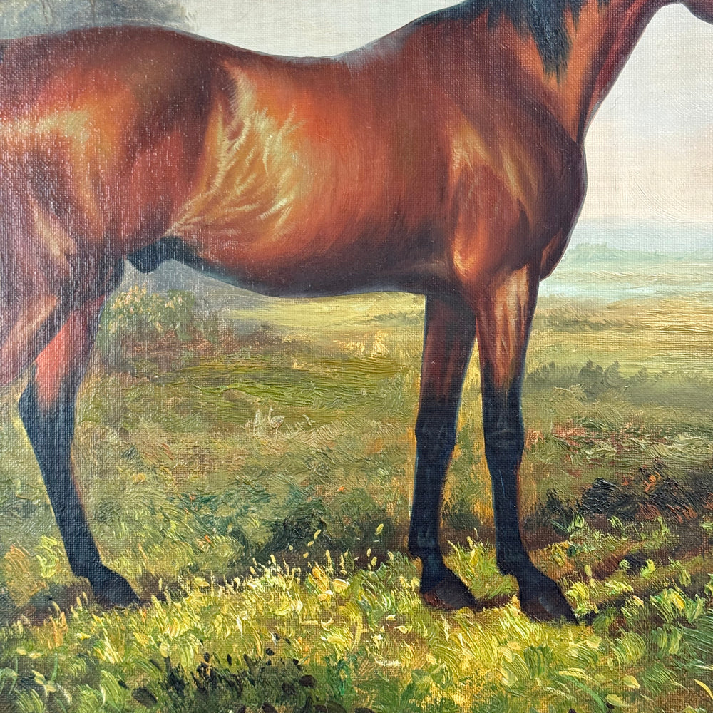 
                  
                    Robin San, Portrait of a horse in Landscape 30" x 34"
                  
                
