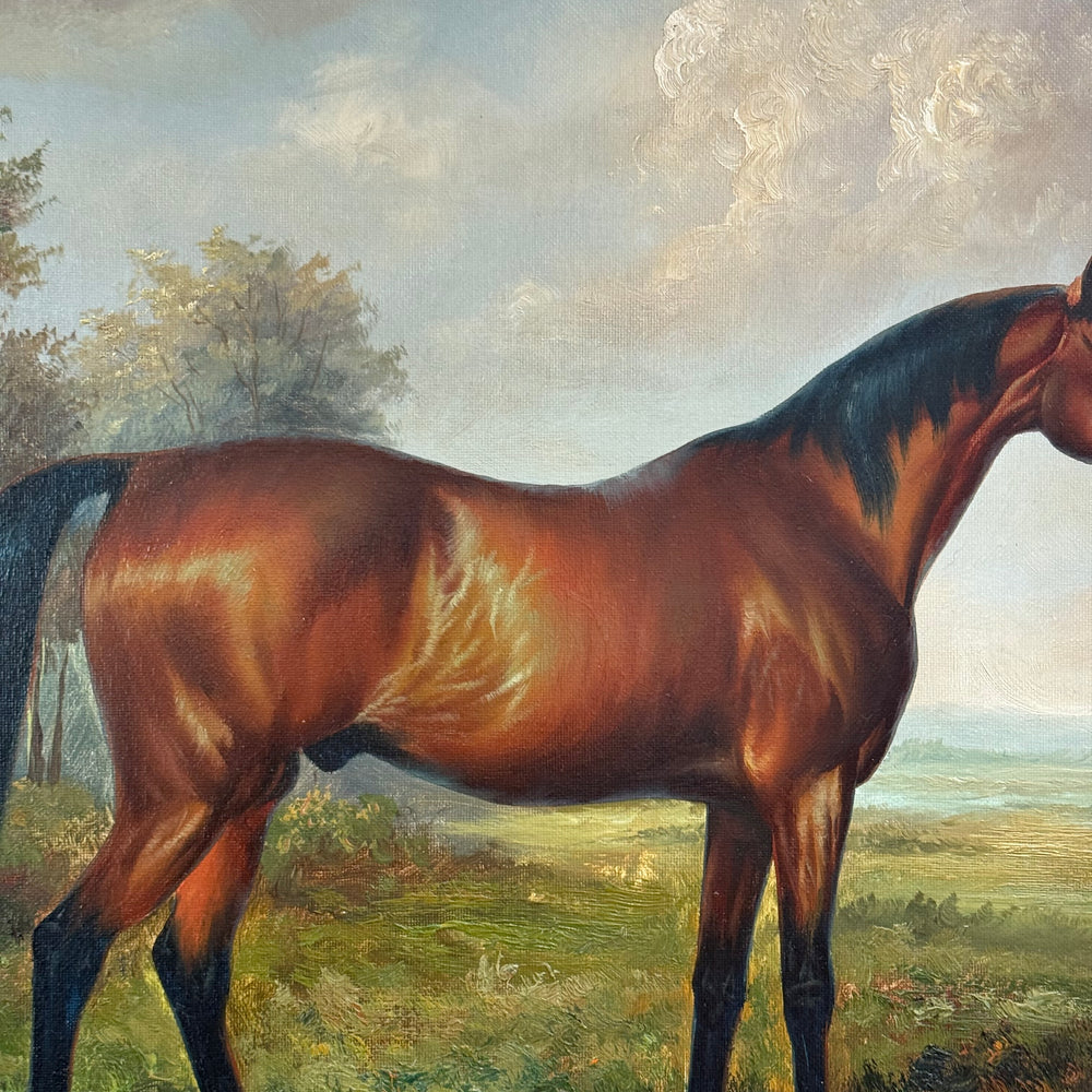 
                  
                    Robin San, Portrait of a horse in Landscape 30" x 34"
                  
                