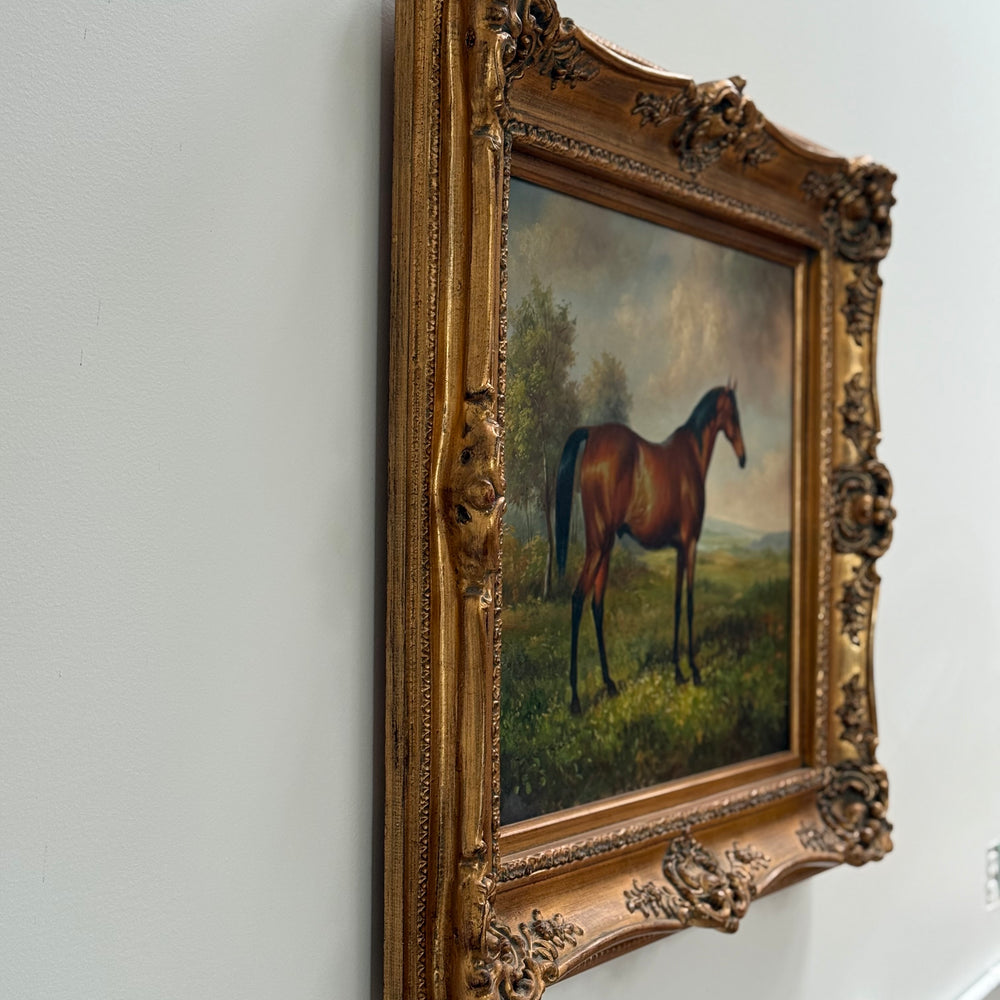 
                  
                    Robin San, Portrait of a horse in Landscape 30" x 34"
                  
                