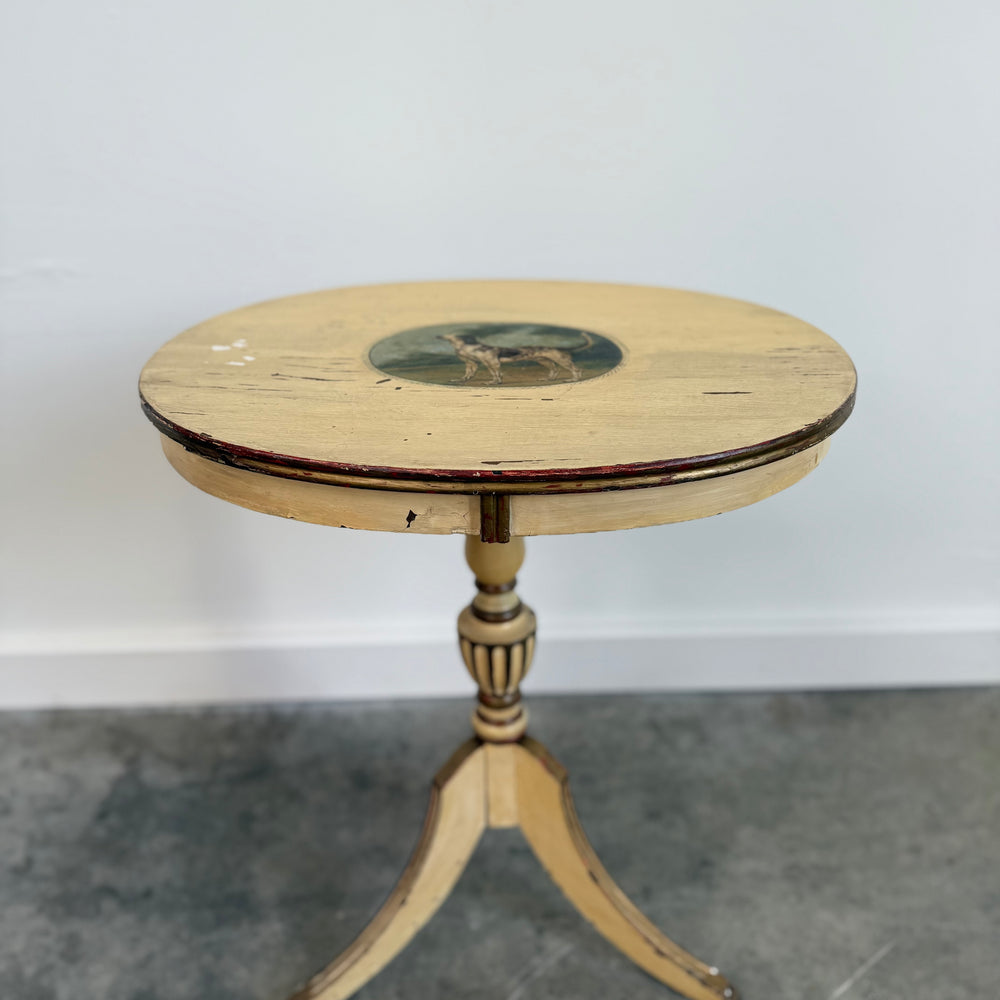 Vintage Dog Portrait Table