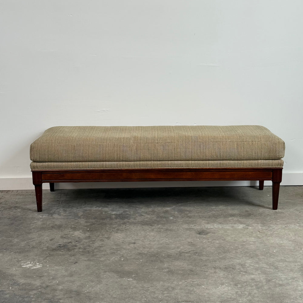 
                  
                    Very Nice Wood and Upholstered Bench
                  
                