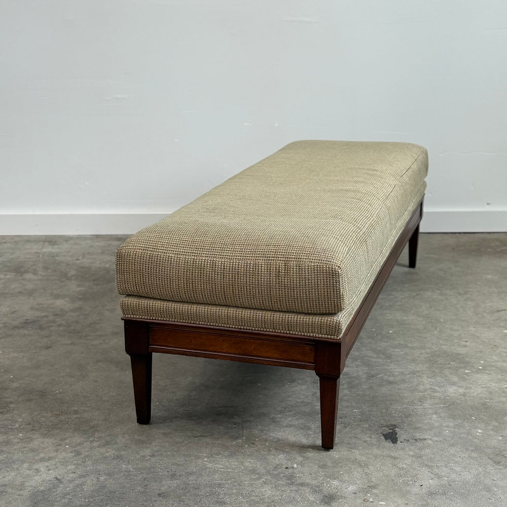 
                  
                    Very Nice Wood and Upholstered Bench
                  
                