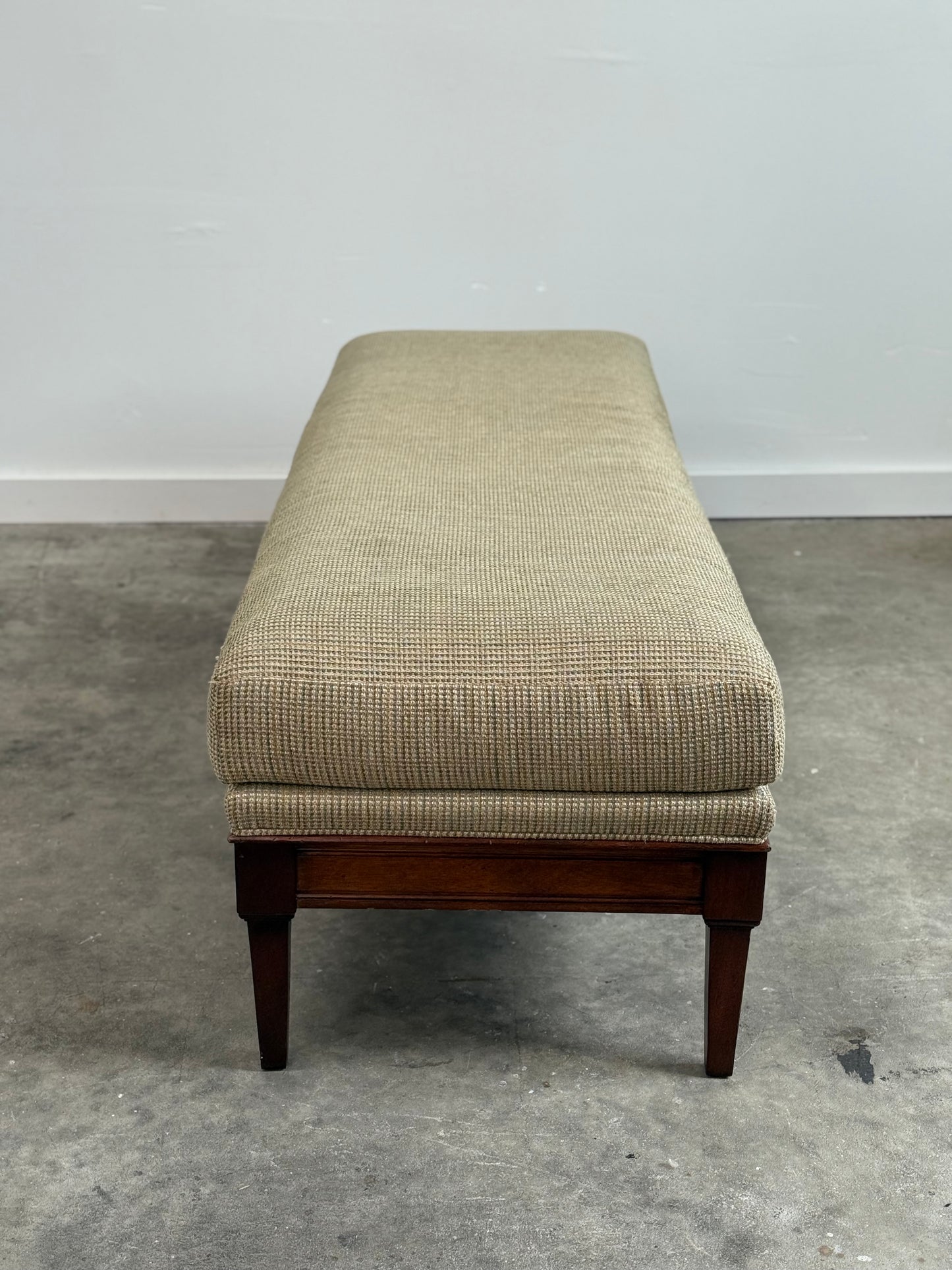 Very Nice Wood and Upholstered Bench