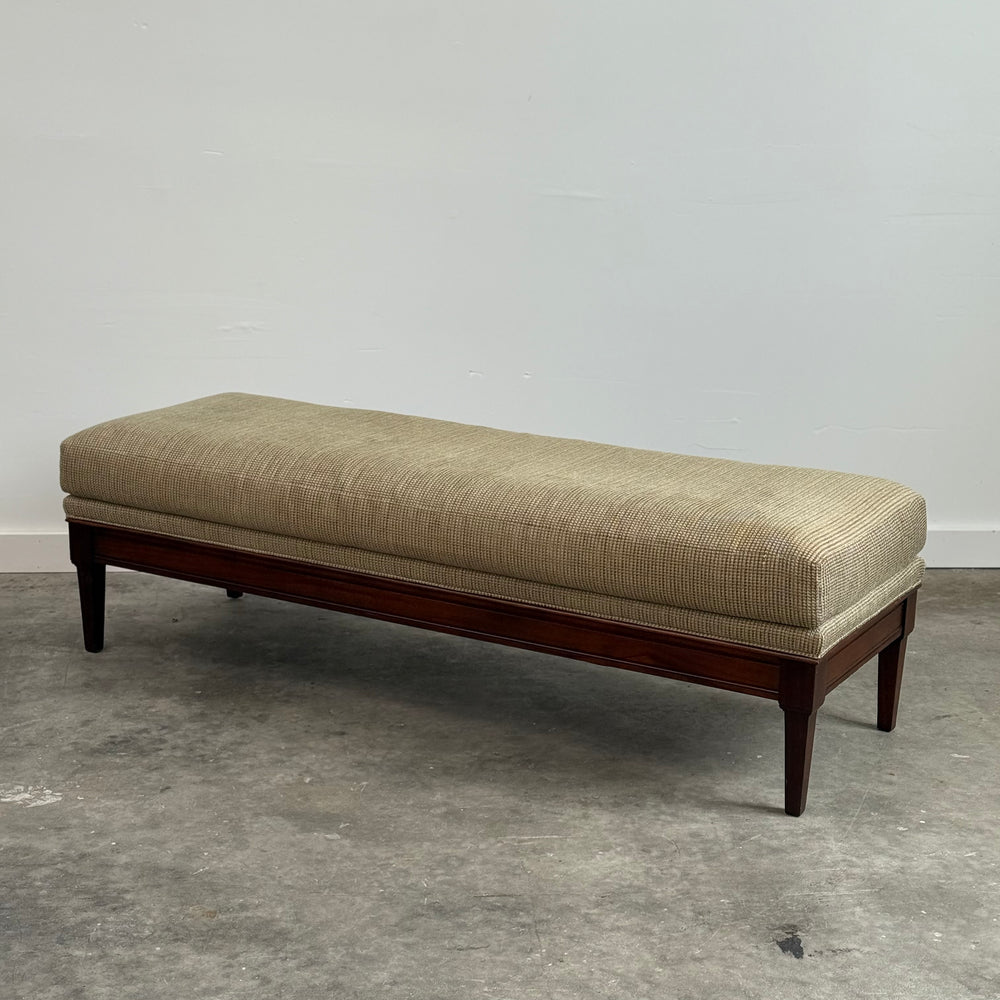 
                  
                    Very Nice Wood and Upholstered Bench
                  
                