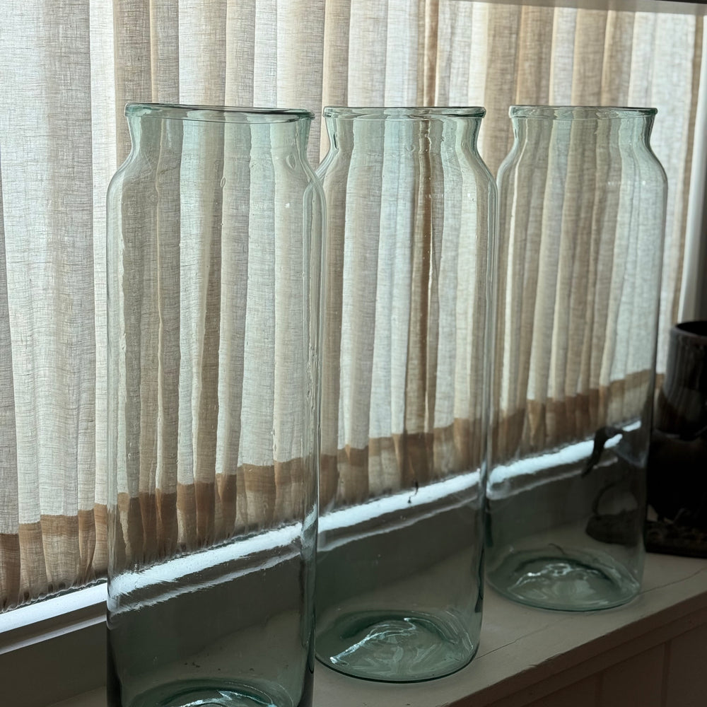 Tall Antique French Glass Jar