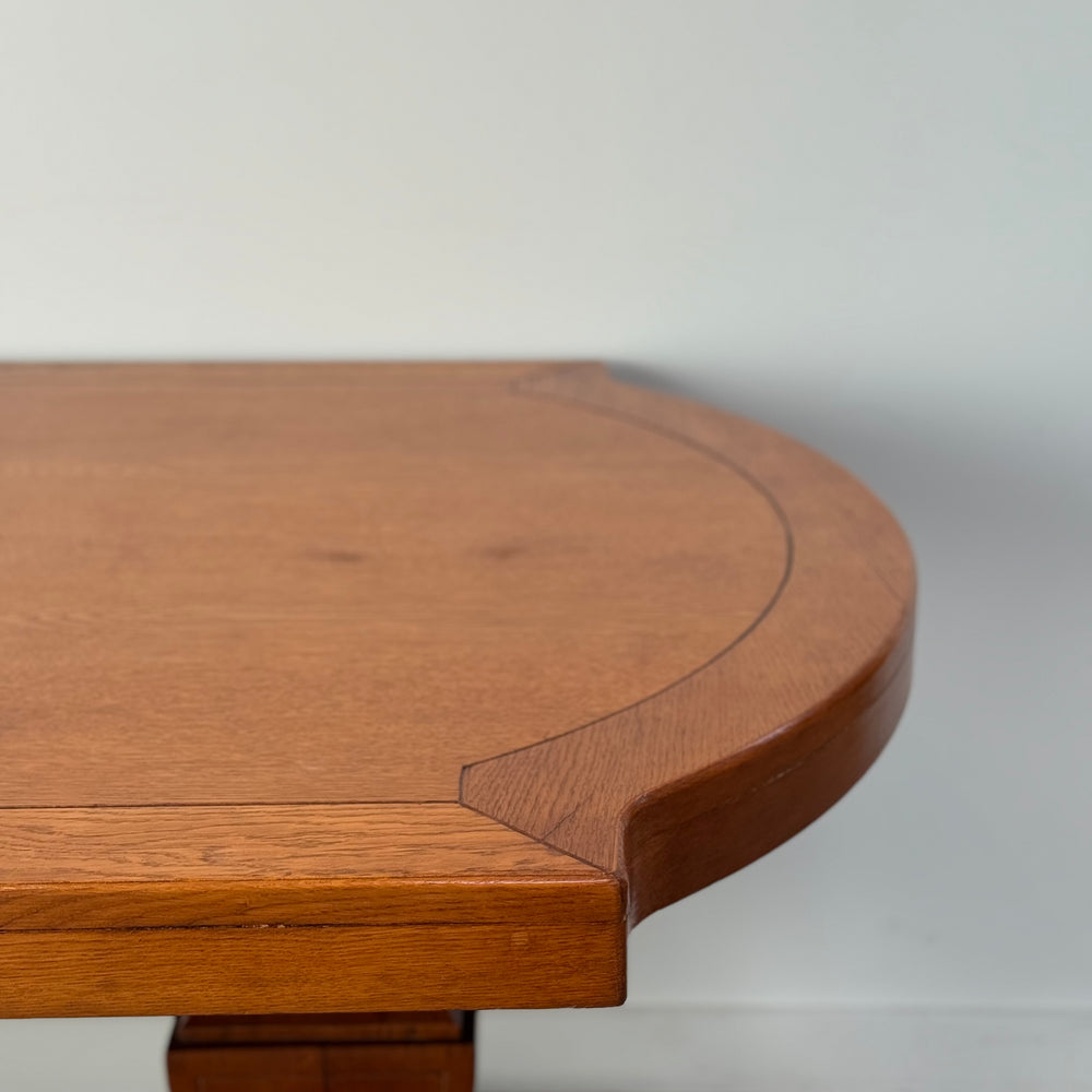 
                  
                    Large French Oak Double Pedestal Table C.1950
                  
                
