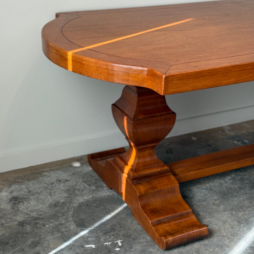 
                  
                    Large French Oak Double Pedestal Table C.1950
                  
                