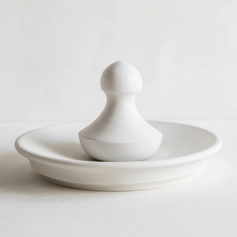 John Julian Handmade Flat Mortar and Pestle