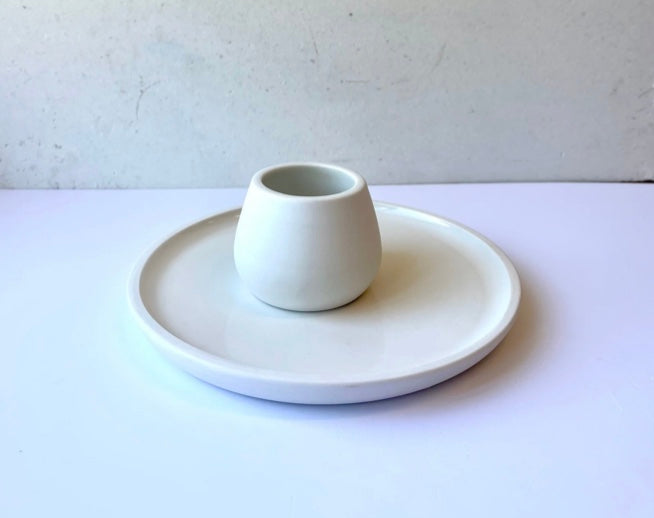 John Julian Handmade Egg Cup Plate