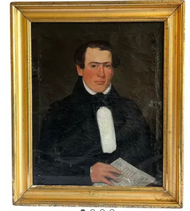 19th C. Gentleman's Portrait Painting
