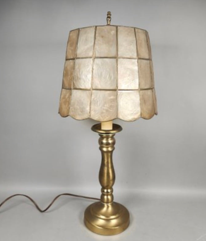 Vintage Lamp With Mica Shade